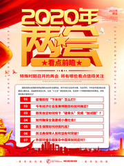 两会党建海报图片素材