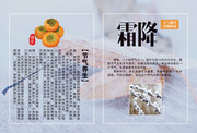 霜降节气养生海报模板