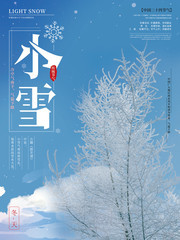 小雪节气海报设计