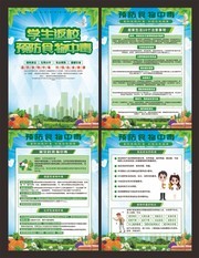 校园预防食物中毒展板