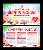 预防中风日宣传栏