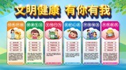 文明健康有你有我公益展板