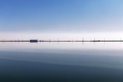 盐湖天际线公路倒影