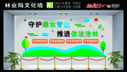 守护绿水青山文化墙
