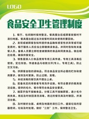 食品安全卫生管理制度食堂挂图图片