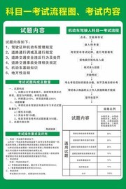 驾校科目一考试流程图图片