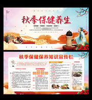 秋季保健养生宣传栏图片