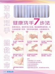 健康洗手七步法海报