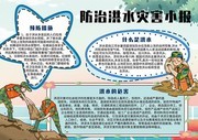 防治洪水灾害手抄报