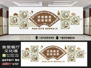 中国风食堂文化墙模板
