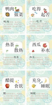 夏季防暑降温知识宣传图片素材