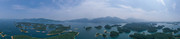 九江庐山西海风景区鸟瞰风景图片素材