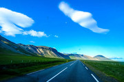 夏天旅行道路风景图片