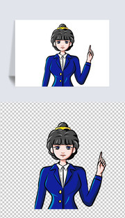 手绘女老师图片