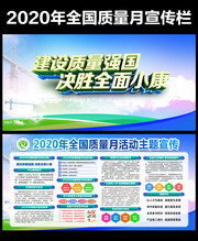 2020年全国质量月展板