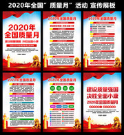有关质量月的挂图