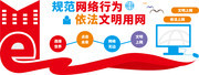 红色文明上网展板文化墙