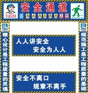 安全通道安全出口标识牌