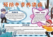 预防冬季传染病手抄报