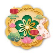 中秋节元素月饼设计素材