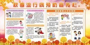 秋季流行病预防健康宣传栏图片