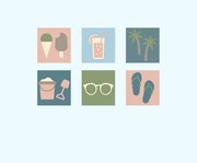 夏季元素图标设计素材