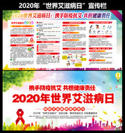 2020年世界艾滋病日主题展板