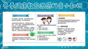 冬季预防换季感冒健康展板图片