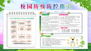 校园防疫防控指南宣传栏模板