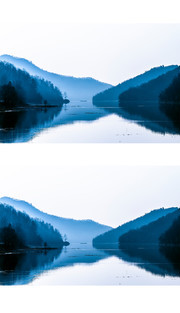 水墨山水风景摄影图