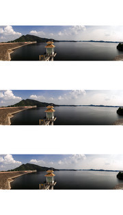 信阳南湾湖水库大坝图片