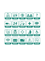 药店服务标识素材