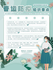 春运防疫知识展板图片下载
