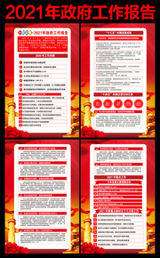 2021政府工作报告宣传挂图