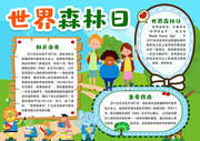 世界森林日手抄报模板下载