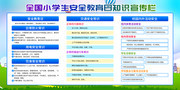 小学生安全教育宣传展板图片素材