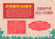 庆祝建党100周年手抄报图片素材