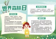 世界森林日手抄报设计