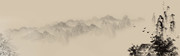 水墨风格banner背景素材