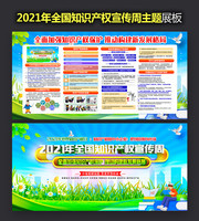 2021全国知识产权宣传周主题展板