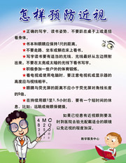 预防近视海报图片素材