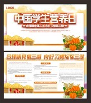 中国学生营养日宣传栏