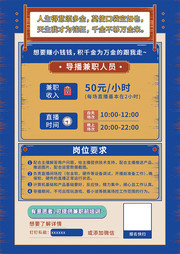 兼职招聘宣传单页