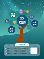 简约创意招聘海报下载