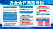 安全生产月宣传栏模板下载