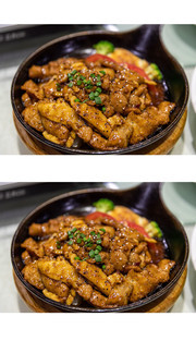铁板黑椒猪颈肉图片