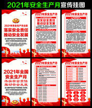 2021安全生产月挂图图片