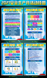 2021年安全生产月活动挂图设计