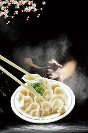 饺子美食海报设计