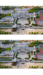 鸟瞰信阳南湾湖中学图片